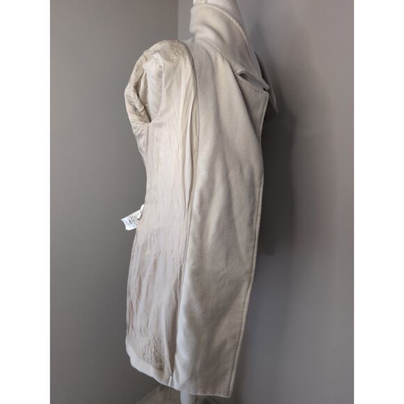 Farm Rio Brazil exclusive basic minimalist ivory cream zipper coat S - Picture 11 of 11